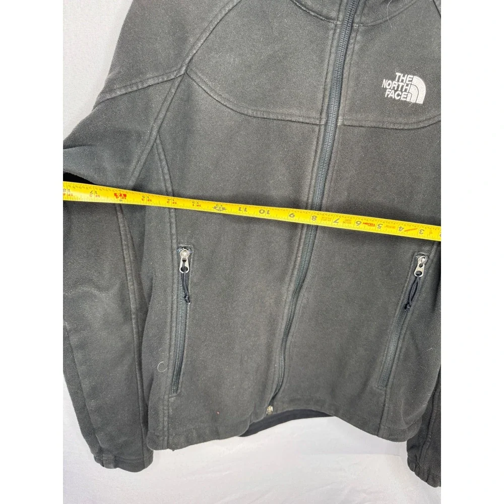 The North Face Mens Black Full Zip Fleece Jacket Mock Neck M